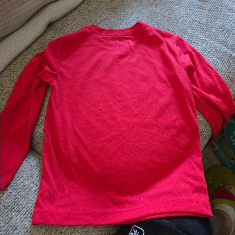 Nike Kids Red and Gold Long Sleeve Tee - Picture 4 of 4